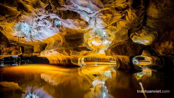 Panorama of Hang Son Tra cave, Kien Giang province, Vietnam